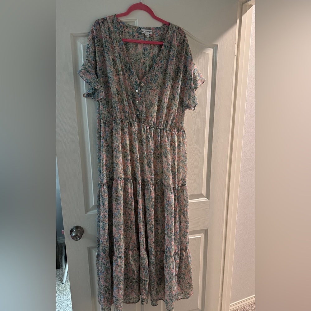 Ava and Viv Long Dress